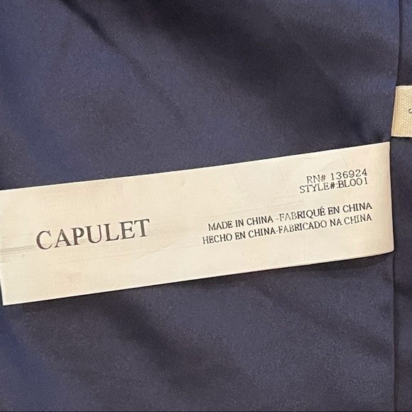 Capulet x Revolve Blazer Notch Collar Blue Blazer S - Picture 12 of 15